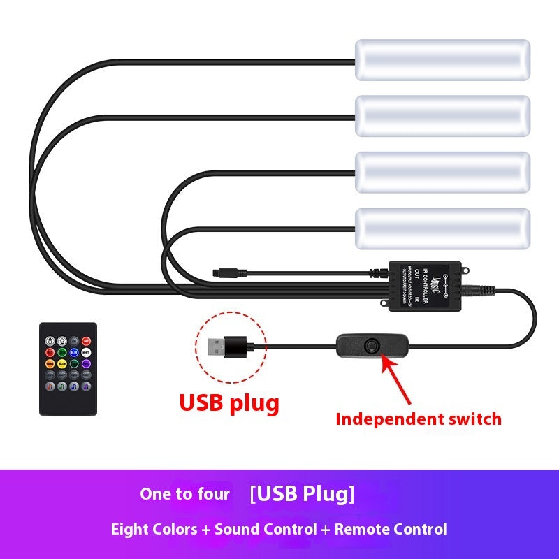 Feet LED ambient light