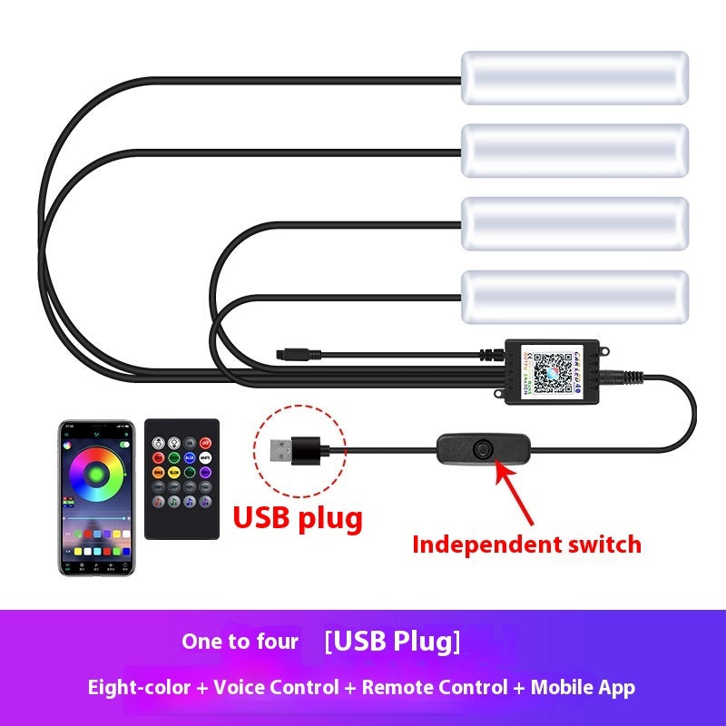 Feet LED ambient light
