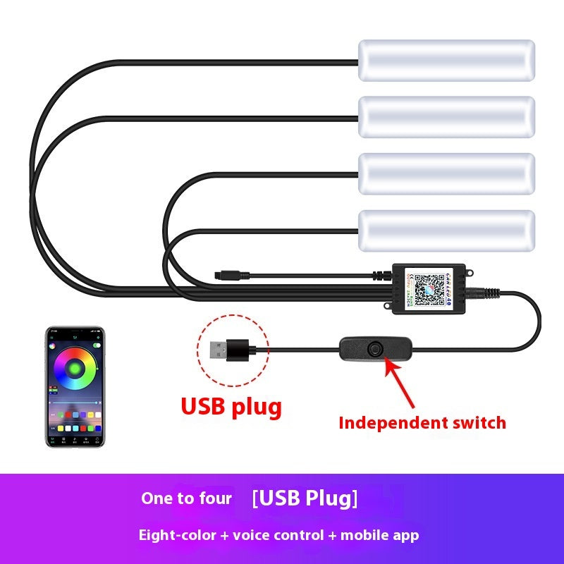 Feet LED ambient light