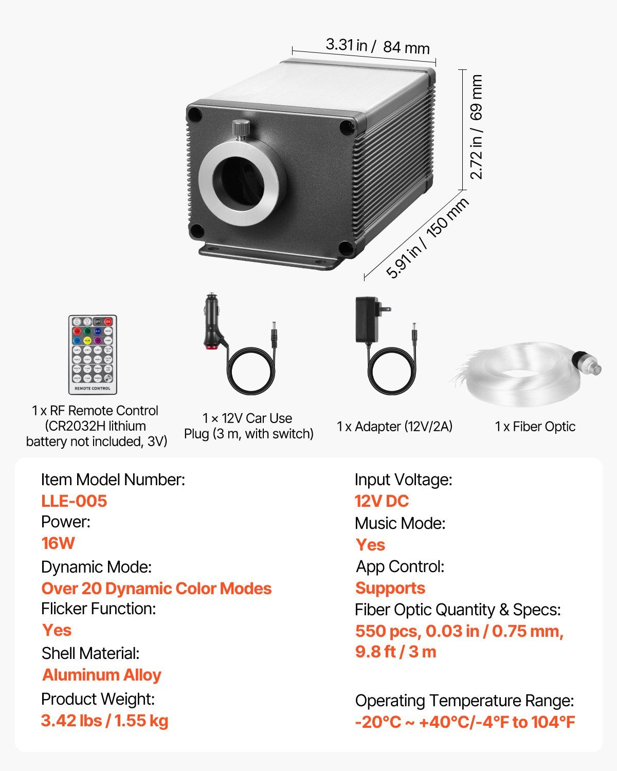 Premnium 550pcs Headliner Star Light kit